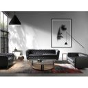 SALVADOR modern dió/üveg dohányzóasztal