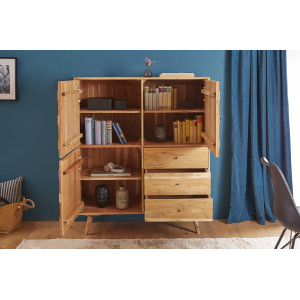 MYSTIC LIVING tömör akác szekrény INVICTA