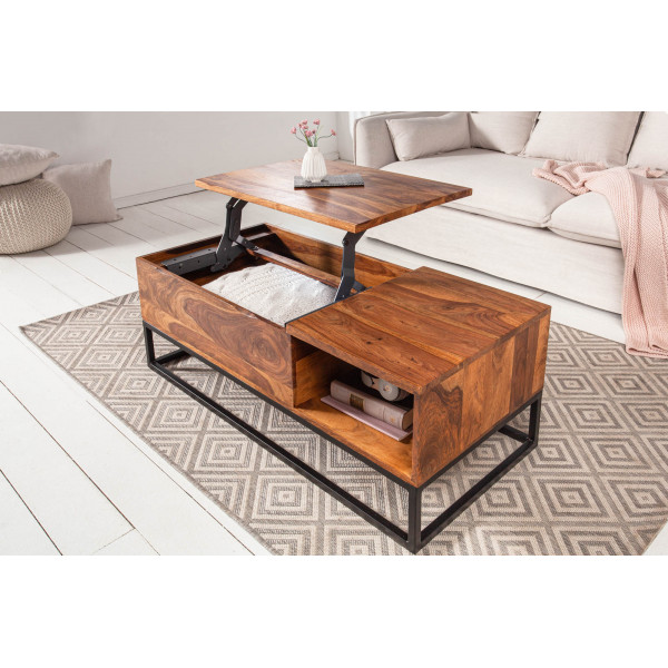 MAKASSAR FUNTION modern rózsafa dohányzóasztal - 110cm