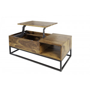MAKASSAR FUNTION modern rózsafa dohányzóasztal - 110cm