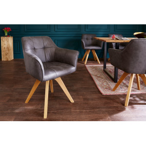 LOFT modern szék - antik szürke INVICTA