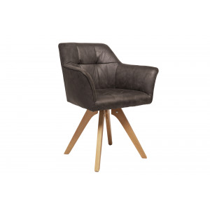 LOFT modern szék - antik szürke INVICTA
