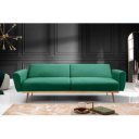 BELLEZZA modern bársony kanapé - 210cm - zöld