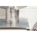 OCEAN design dohányzóasztal - ezüst - 60cm