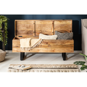 FACTORY LOFT design mangófa dohányzóasztal  - 115cm INVICTA