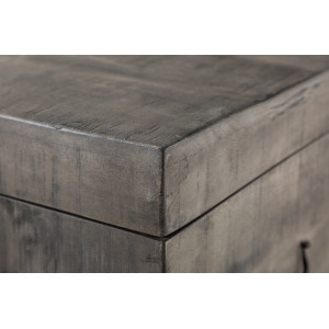 FACTORY LOFT design mangófa dohányzóasztal - 115cm - szürke