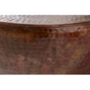 ORIENT modern fém dohányzóasztal - antik réz