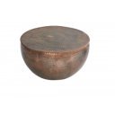 ORIENT modern fém dohányzóasztal - antik réz