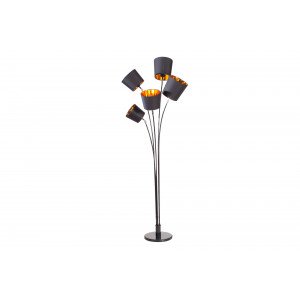 CASCADE modern állólámpa 178 cm – fekete / arany INVICTA