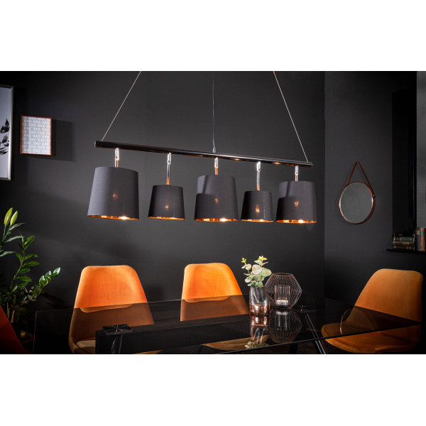 LEVEL modern függőlámpa - fekete/arany