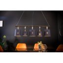 LEVEL modern függőlámpa - fekete/arany