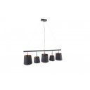 LEVEL modern függőlámpa - fekete/arany