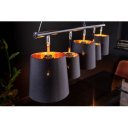 LEVEL modern függőlámpa - fekete/arany