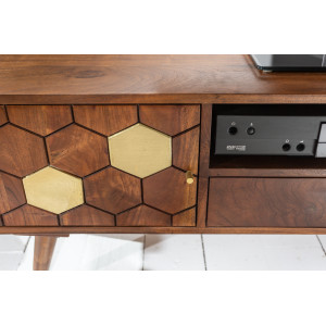 MYSTIC LIVING modern akác TV-szekrény - 140cm