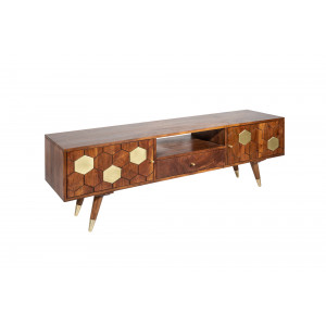 MYSTIC LIVING modern akác TV-szekrény - 140cm