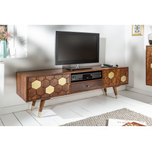 MYSTIC LIVING modern akác TV-szekrény - 140cm