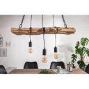 DRIFT modern 3 ágú függőlámpa 73 cm – újrahasznosított fa / natúr