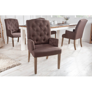 CASTLE modern karfás szék - barna INVICTA