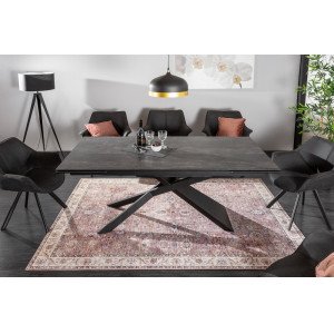 EUPHORIA exkluzív bővíthető étkezőasztal - láva - 180-220-260cm INVICTA