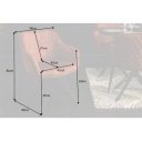 EUPHORIA design bársony szék - barna