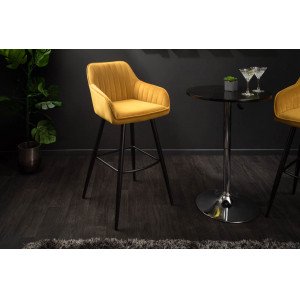 TURIN design bárszék - okkersárga INVICTA