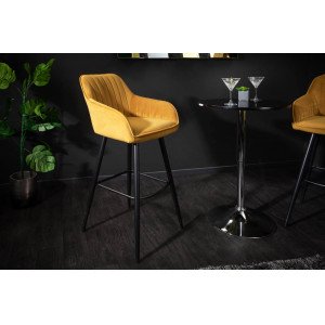 TURIN design bárszék - okkersárga INVICTA