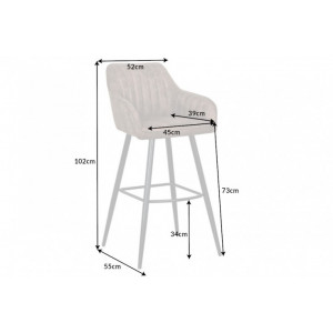 TURIN design bárszék - vintage tóp