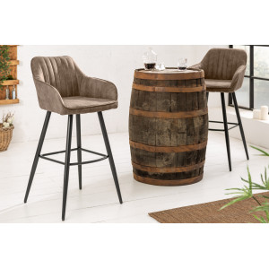 TURIN design bárszék - vintage tóp INVICTA