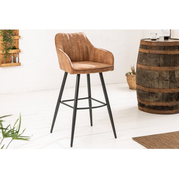TURIN design bárszék - vintage barna