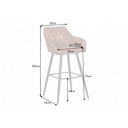 TURIN design bárszék - vintage barna