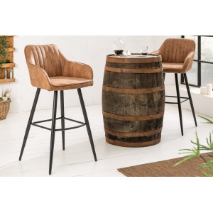 TURIN design bárszék - vintage barna INVICTA