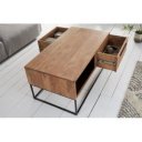 STRAIGHT tömör akác dohányzóasztal - 110cm