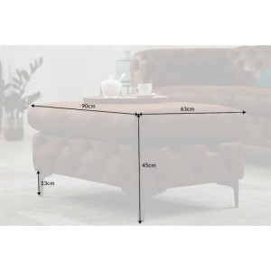 MODERN BAROCK design puff - barna