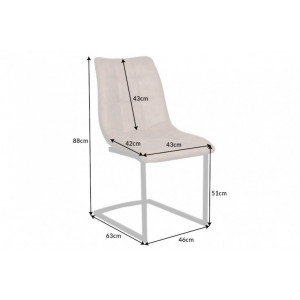 MIAMI modern szék - taupe