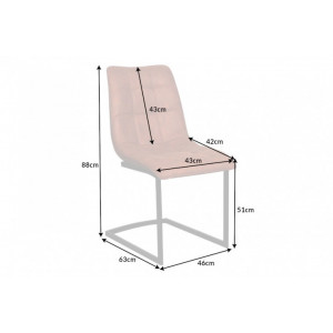 MIAMI modern szék - barna
