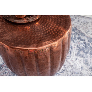 MARRAKESH design fém lerakóasztal - 42cm - arany/réz/ezüst