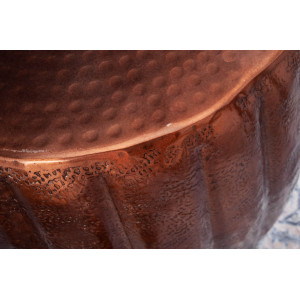 MARRAKESH design fém lerakóasztal - 42cm - arany/réz/ezüst