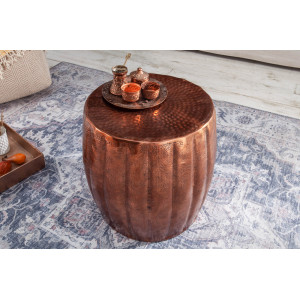 MARRAKESH design fém lerakóasztal - 42cm - arany/réz/ezüst