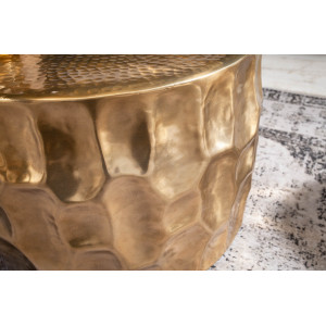 JADE modern fém dohányzóasztal - 53cm - arany