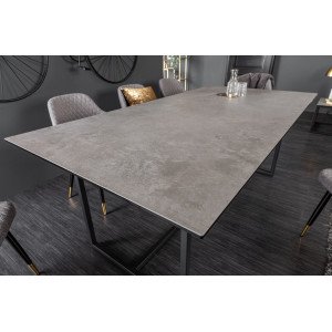 MERAN exkluzív kerámia étkezőasztal - 200cm - beton INVICTA