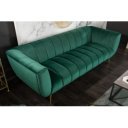 NOBLESSE exkluzív bársony kanapé - smaragd - 225cm