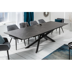 EUPHORIA exkluzív bővíthető étkezőasztal - grafit - 180-220-260cm INVICTA