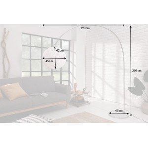 COCCON WHITE modern állólámpa