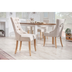 CASTLE exkluzív szék - beige INVICTA