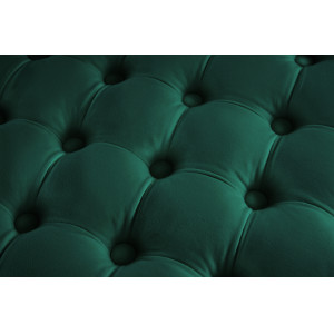 MODERN BAROCK design bársony puff - 75cm - zöld