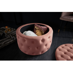 MODERN BAROCK design bársony puff - 75cm - lazac