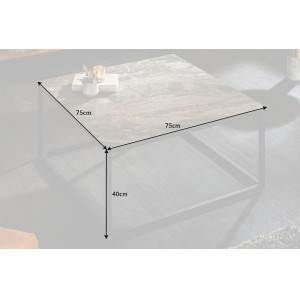 MERAN exkluzív kerámia dohányzóasztal - 75cm