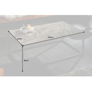 MERAN exkluzív kerámia dohányzóasztal - 100cm