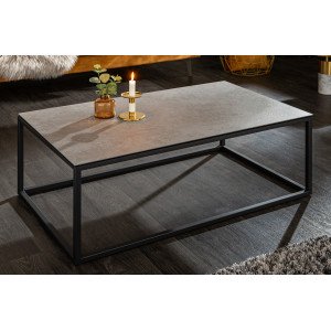 MERAN exkluzív kerámia dohányzóasztal - 100cm - beton INVICTA