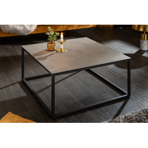 MERAN exkluzív kerámia dohányzóasztal - 75cm - beton